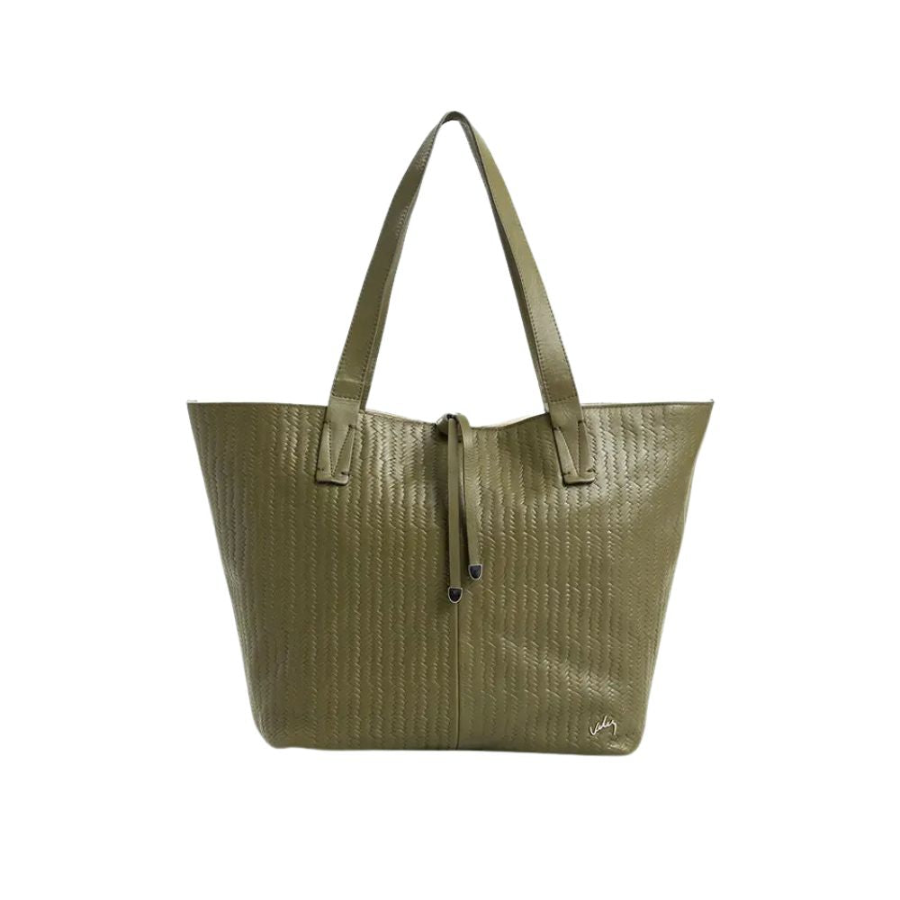 Cartera de Cuero Verde Vélez