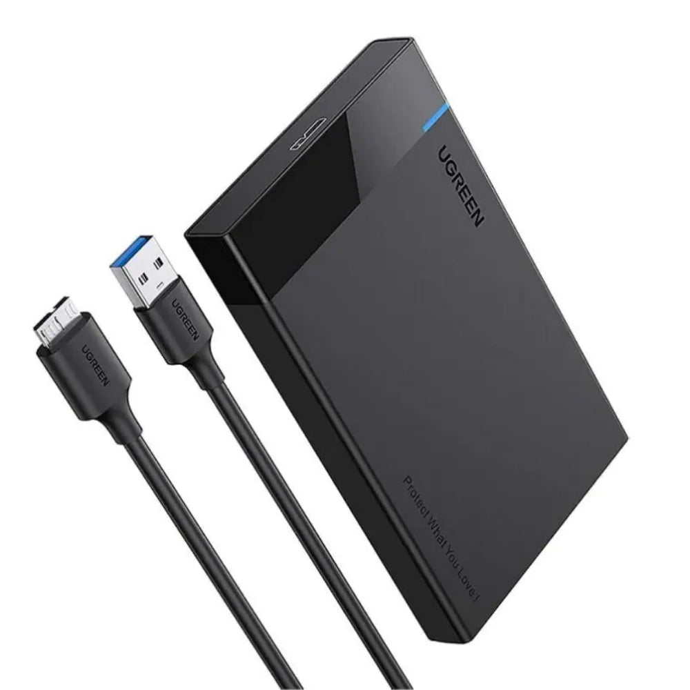 Case Externo Ugreen USB-A 3.0 a HDD SSD 2.5" Sata 5Gbps Capacidad 6TB con Aceleracion UASP 30847