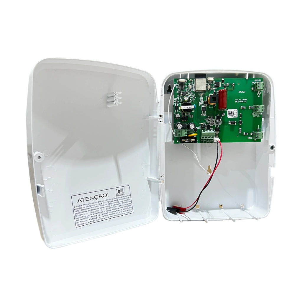 Cerca Electrica Domiciliaria JFL con WiFi y Bluetooth Acceso y Control con APP 10.000Volts Longitud Maxima 1.600 Metros ECR-10 W