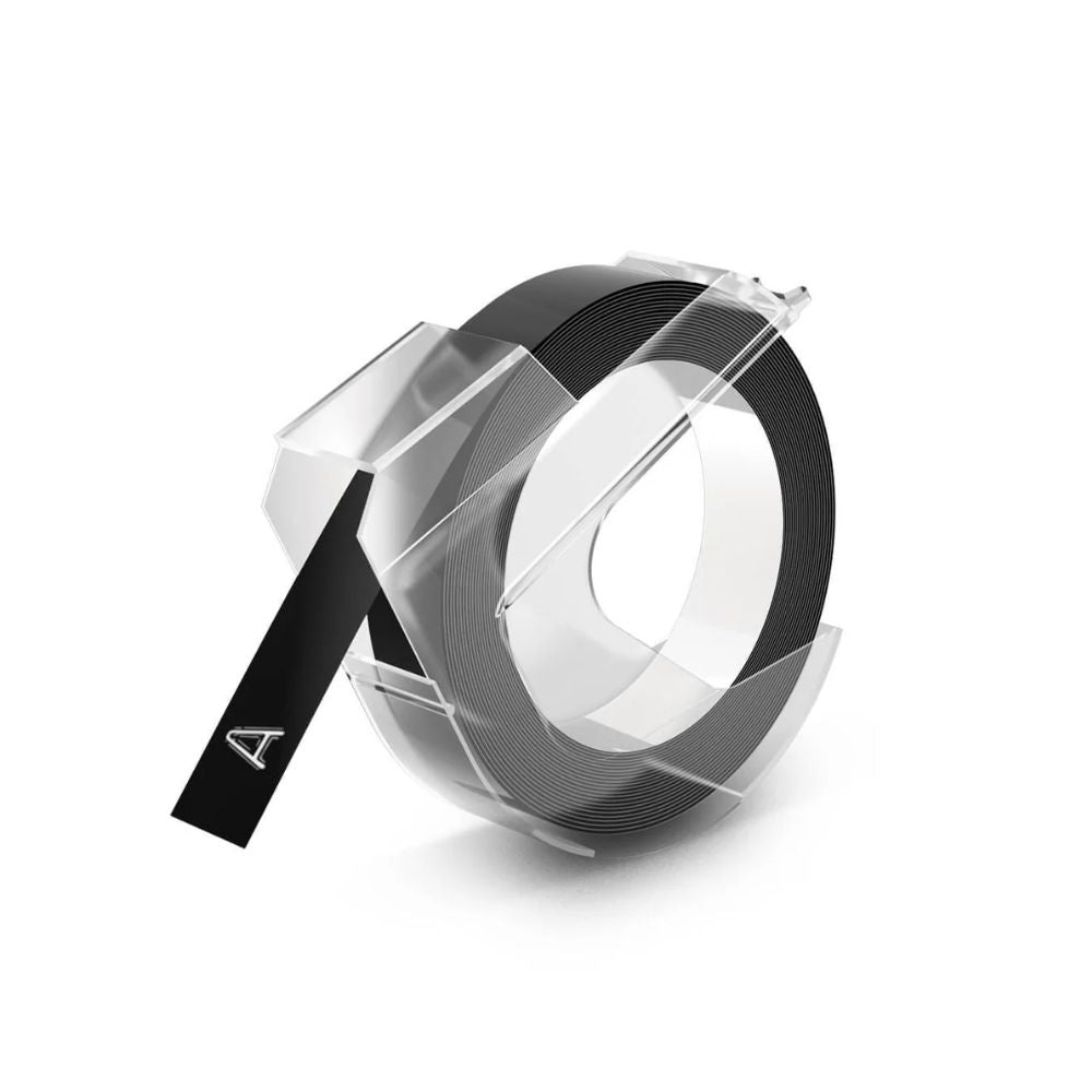 Cinta Dymo Express Plastico Negro 9mm x 3m 520109