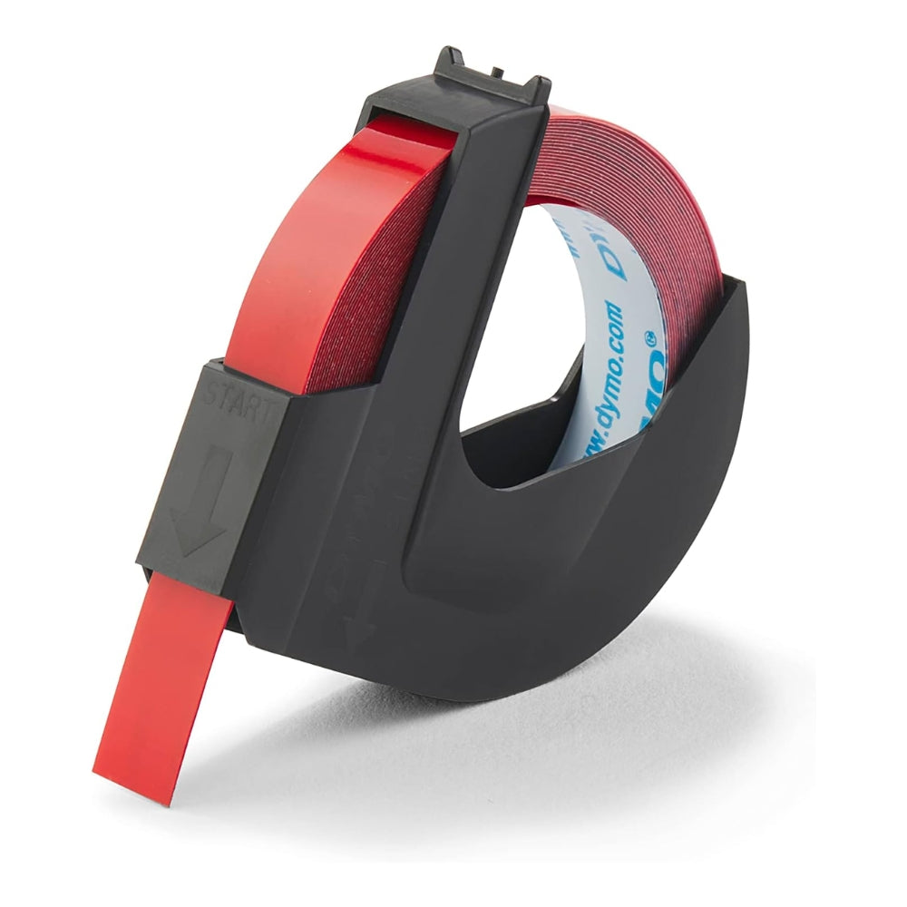 Cinta Dymo Express Plastico Rojo 9mm x 3m 520102
