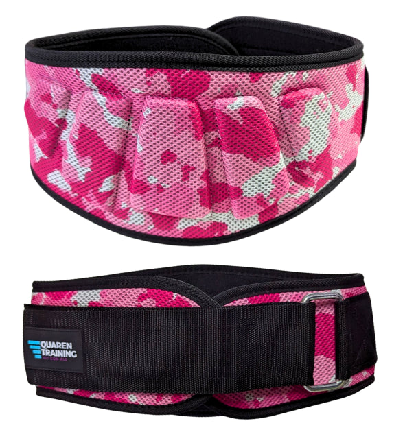 Cinturón Pink Camo QuarenTraining para Levantamiento de Pesas