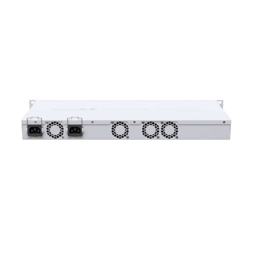 Cloud Router Mikrotik Switch Capa 3 con 4 Puertos Combo 10G + 8 Puertos 10G + 1 Puerto USB/Consola CPU Dual Core 800MHz RAM 64MB Fuente Redundante Licencia Nivel 5 Rackeable CRS312-4C+8XG-RM
