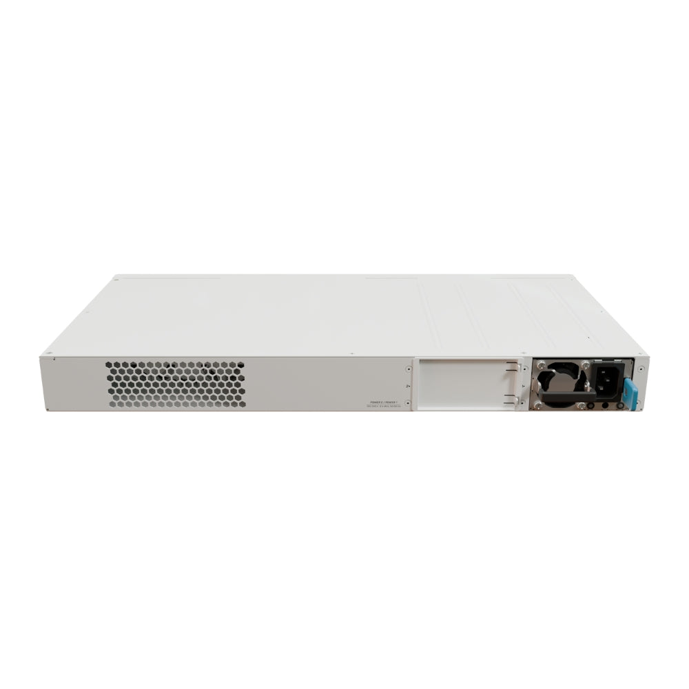Cloud Router Mikrotik Switch Capa 3 con 8 Puertos Gigabit PoE + 8 Puertos Gigabit PoE++ y 4 Puertos SFP 10G Maximo 1150W hasta 90W por Puerto RouterOS v7 CRS320-8P-8B-4S+RM