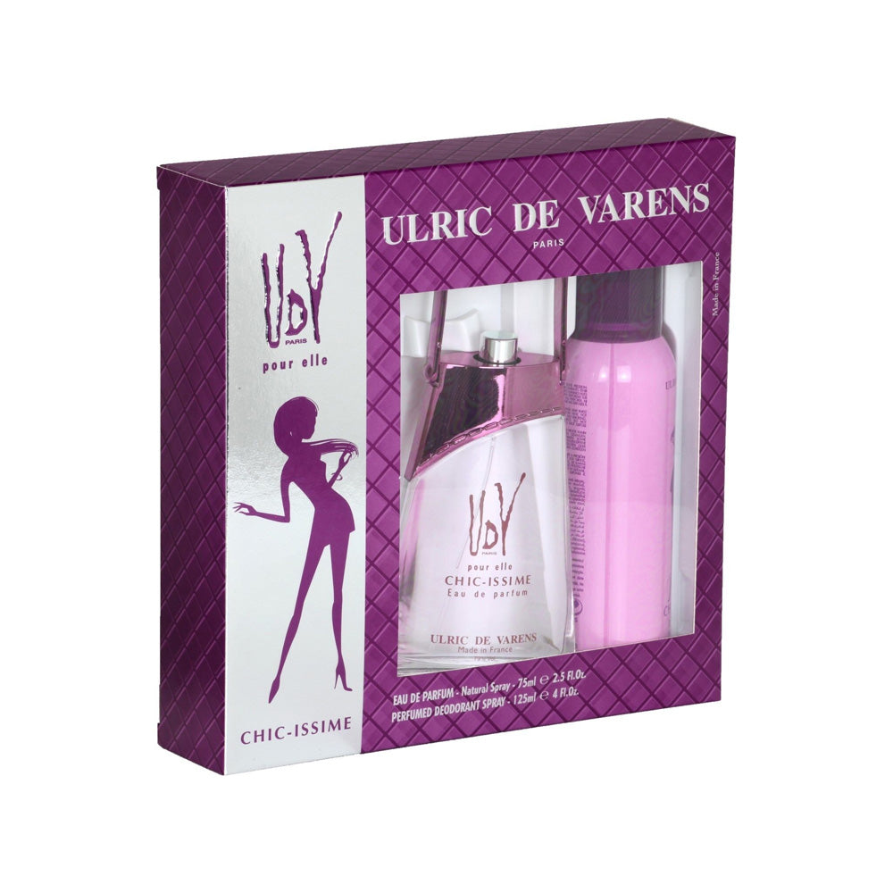 Combo Perfume 75ml + Desodorante en Spray de 125ml UDV Chic Issime EDP