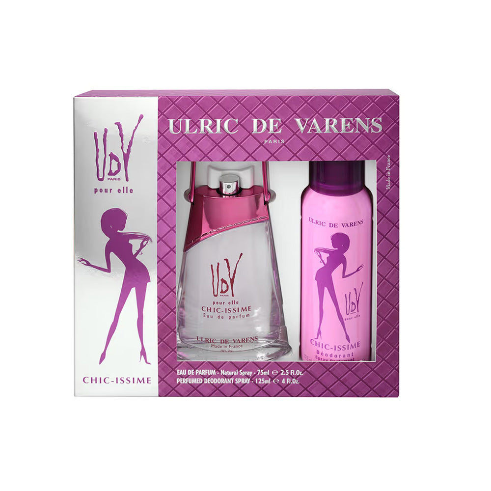 Combo Perfume 75ml + Desodorante en Spray de 125ml UDV Chic Issime EDP