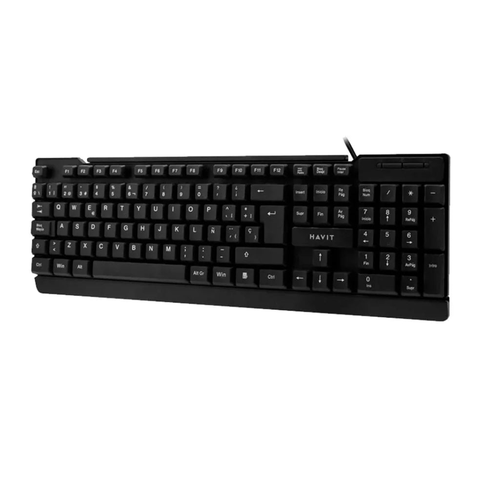 Combo Teclado y Mouse Havit de 104 Teclas con Cable USB-A de 1.5 Metros Teclado en español KB272CM-SP