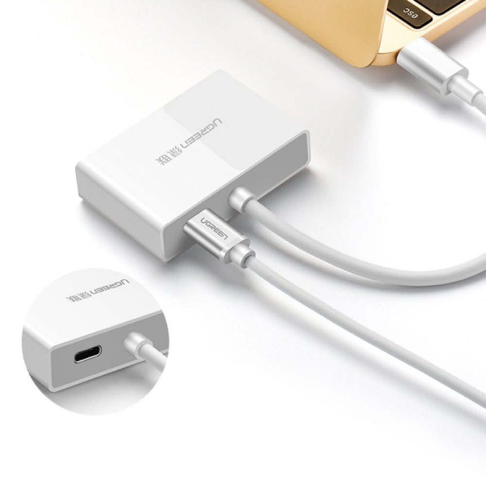 Conversor Adaptador Ugreen de USB-C a VGA y HDMI 1.4 30843