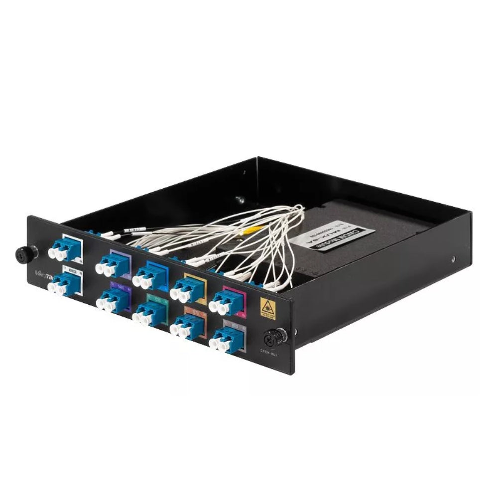 CWDM MUX DEMUX Mikrotik de 8 Puertos Admite Modulos SFP SFP+ SFP28 QSFP28 de 1310nm CWDM-MUX8A