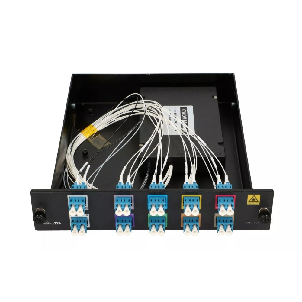 CWDM MUX DEMUX Mikrotik de 8 Puertos Admite Modulos SFP SFP+ SFP28 QSFP28 de 1310nm CWDM-MUX8A