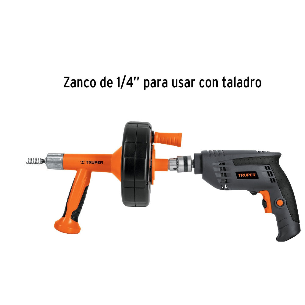 Destapacaños con Alma de Acero Truper de 7.6 Mts