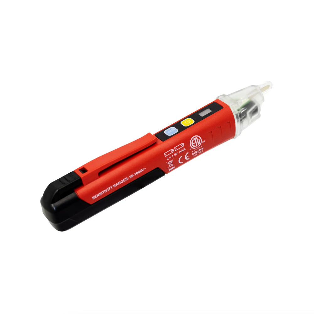 Detector de Voltaje Uni-t 90 a 1000 VAC 50 60 Hz Indicador Audible y Visual Linterna LED UT12S-ROW