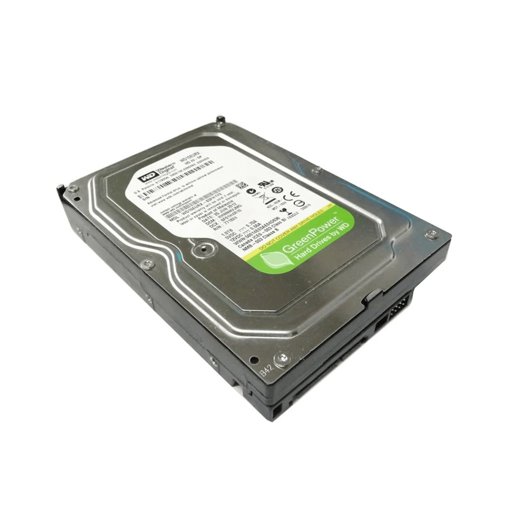Disco Duro Western Digital Verde 1TB 5400RPM Sata 6Gbps 3.5" para Videovigilancia CCTV Reacondicionado WD10EURX