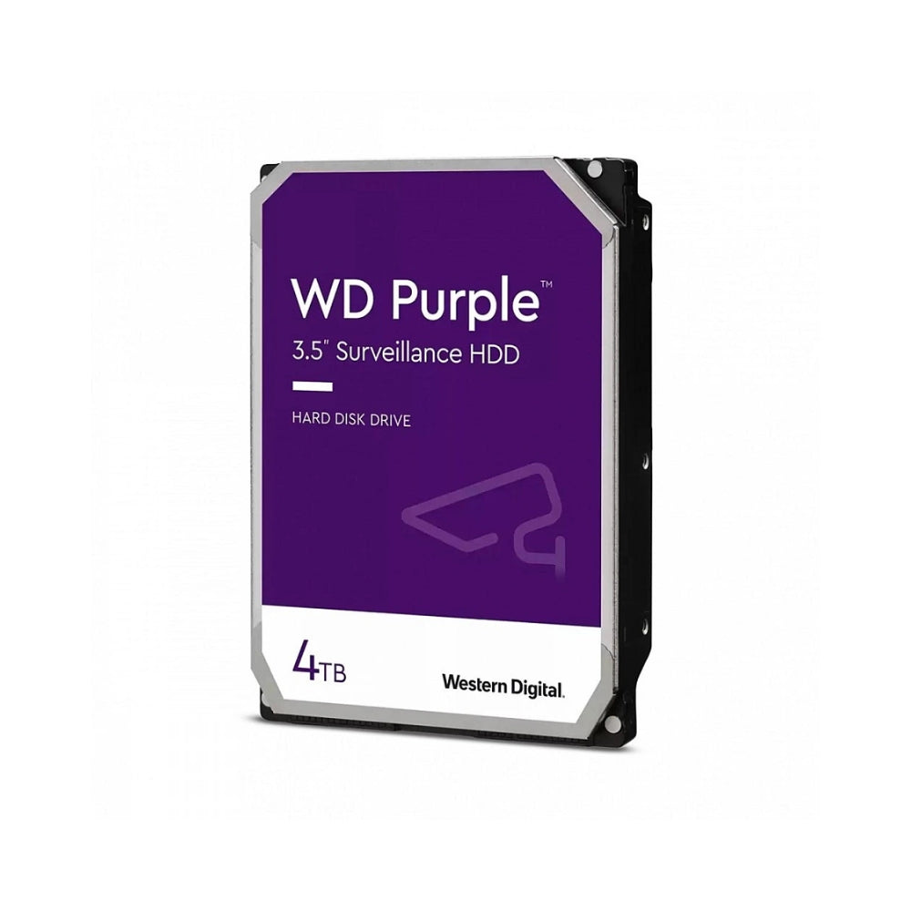 Disco Duro Western Digital Purpura 4TB 5400RPM Sata 6Gbps 3.5" Trabajo 24/7 para Videovigilancia CCTV WD43PURZ