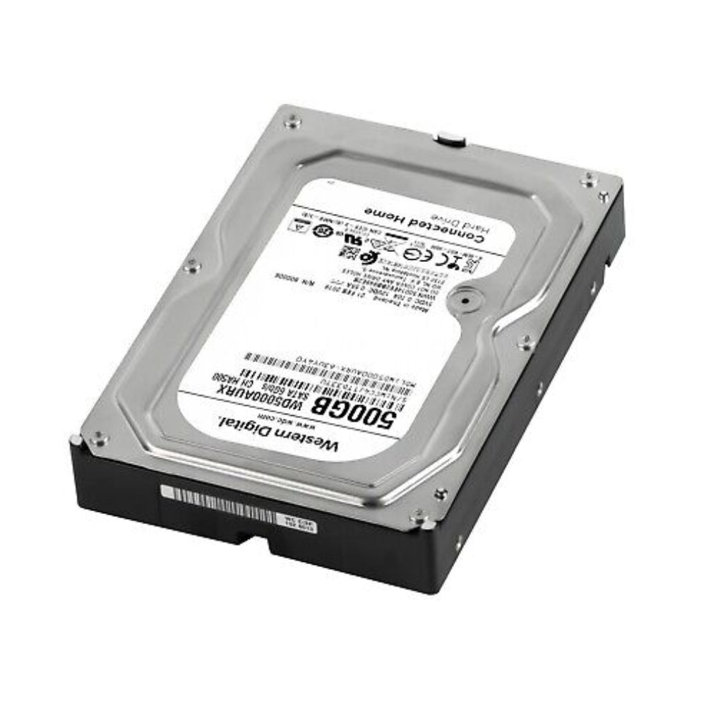 Disco Duro Western Digital Verde 500GB 5400RPM Sata 6Gbps 3.5" Trabajo 24/7 Cache 64MB para Videovigilancia CCTV Reacondicionado WD5000AURX