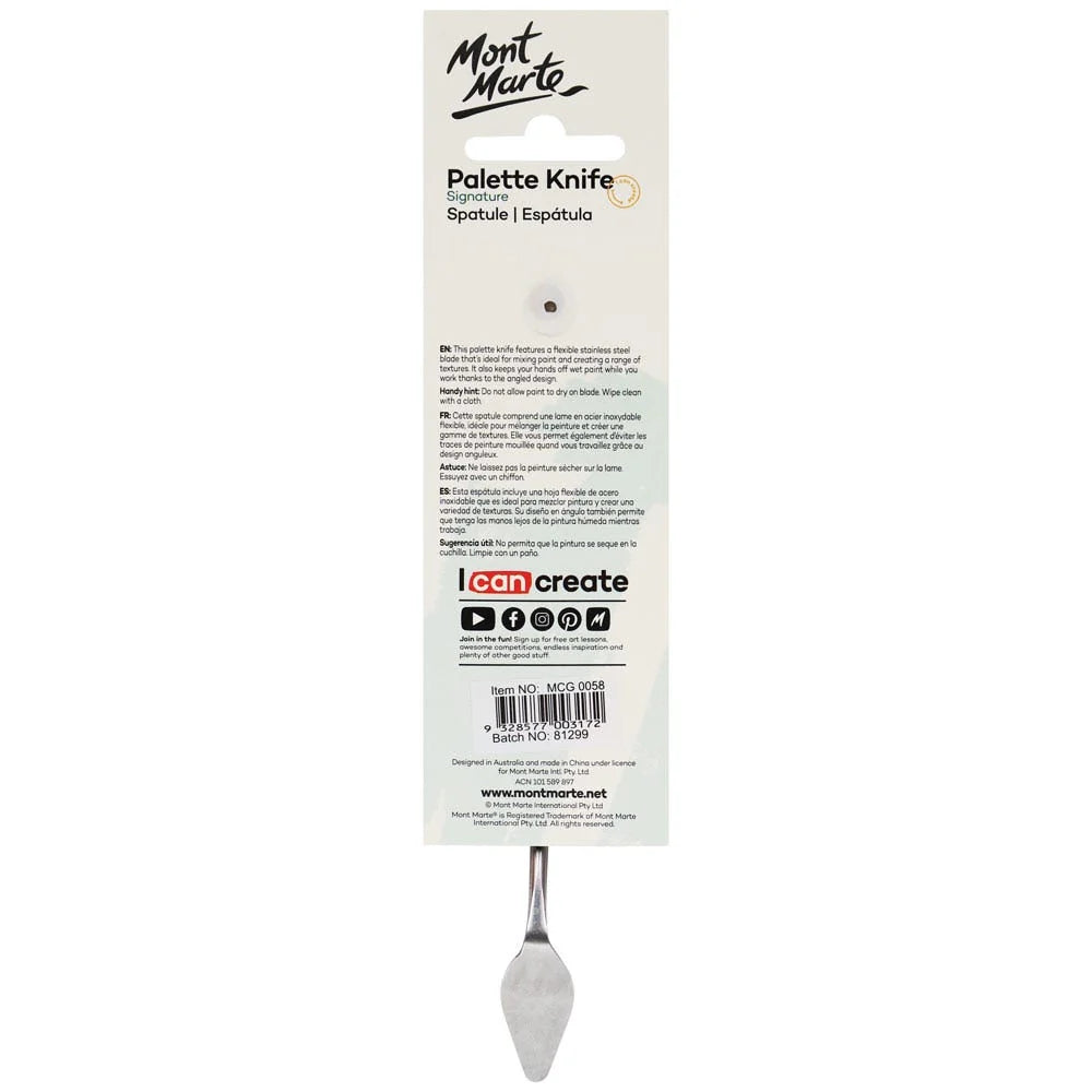 Espatula MontMarte Signature tipo Cuchillo Paleta #2 MCG0058
