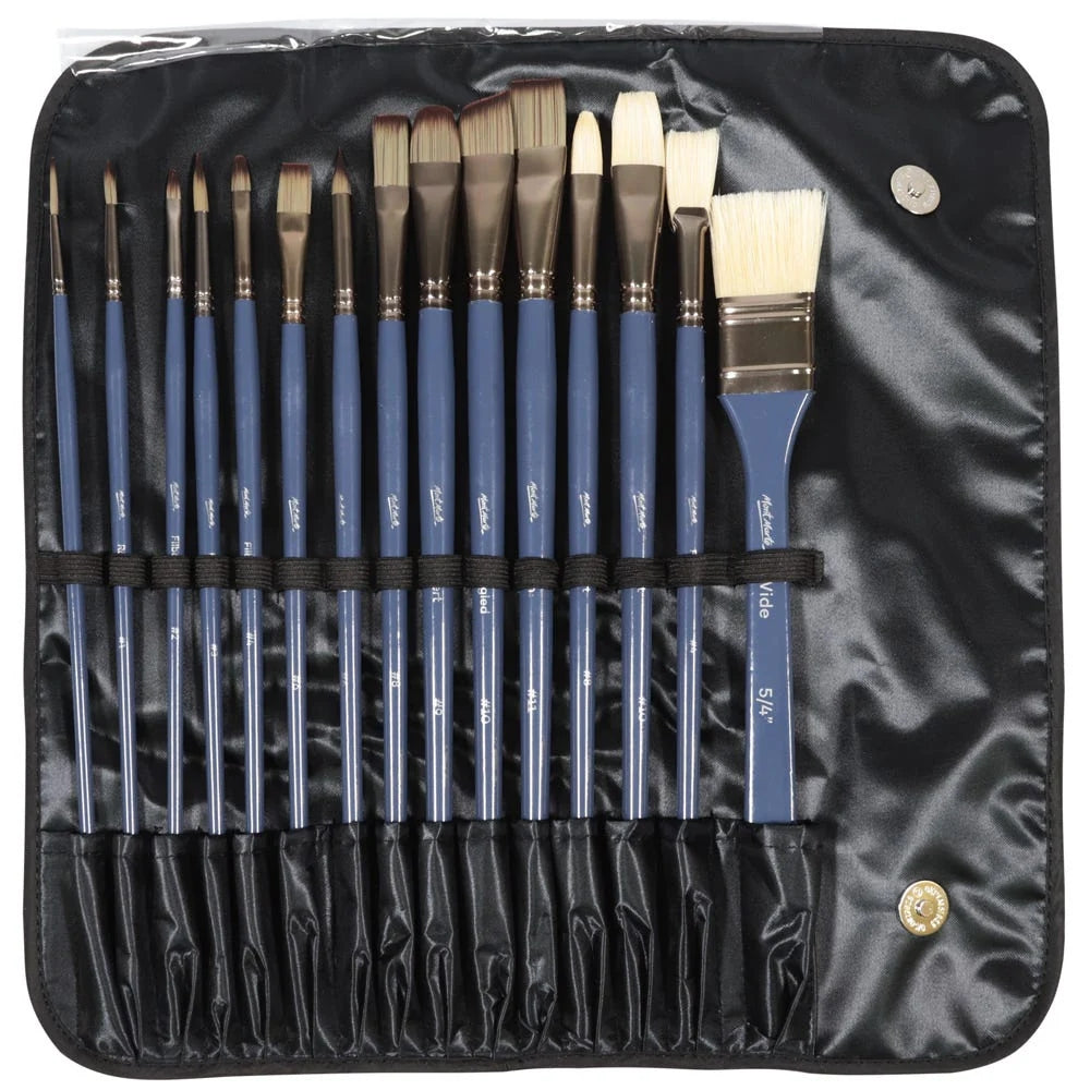 Estuche con 15 Pinceles MontMarte Premium para Diferentes Tecnicas de Pintura BMHS0036