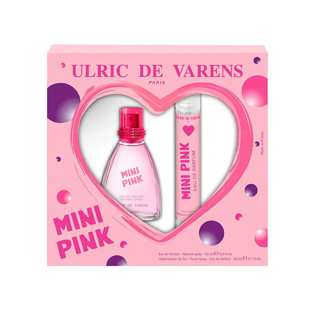 Perfume Ulric de Varens Mini Pink 25ML + Spray para Bolso 20ML