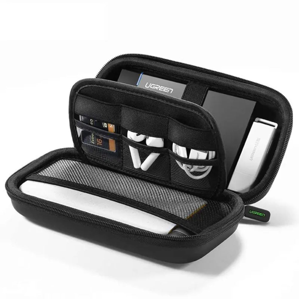 Estuche Ugreen para Disco Duro y Accesorios 18x9.5x5.5cm color Negro 50274