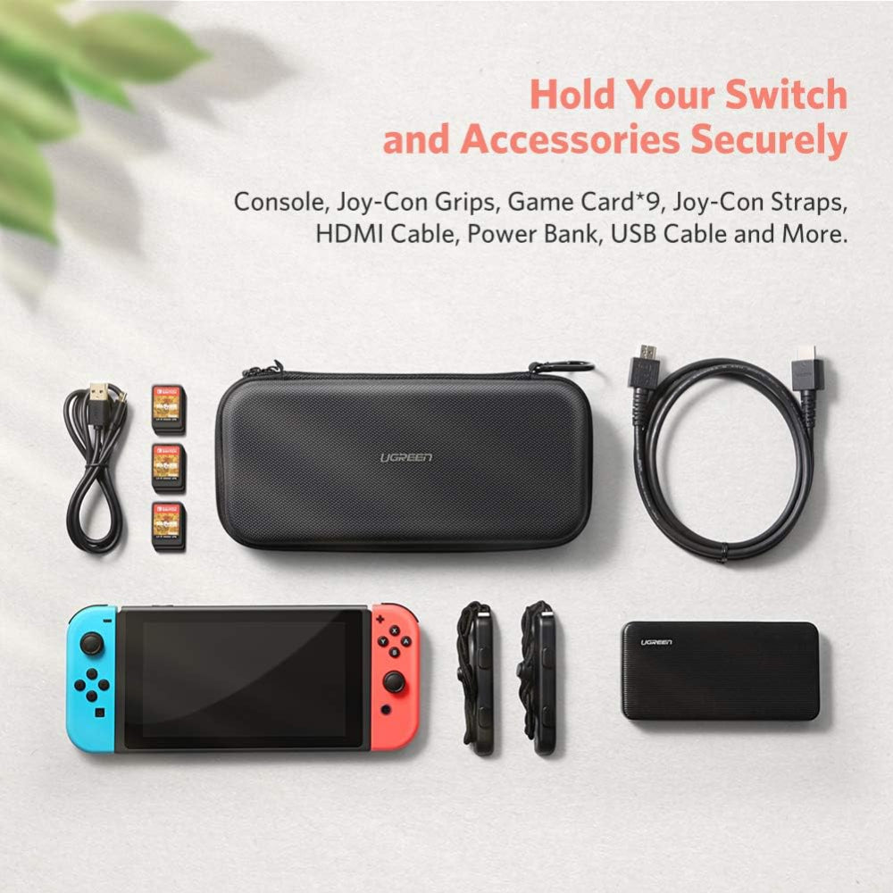 Estuche Ugreen para Nintendo Switch Lite Transporte Rigido Portatil con Asa Comoda y un Mosqueton 50974