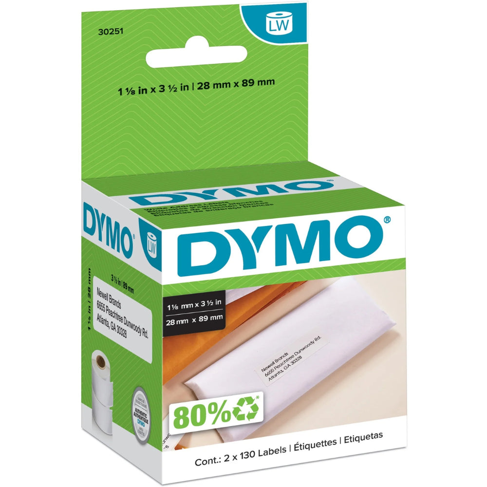 Etiqueta Dymo Labelwriter 260 Piezas de 28mm x 89mm 30251