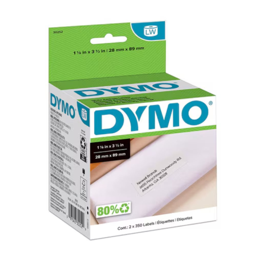 Etiqueta Dymo Labelwriter 700 Piezas de 28mm x 89mm 30252