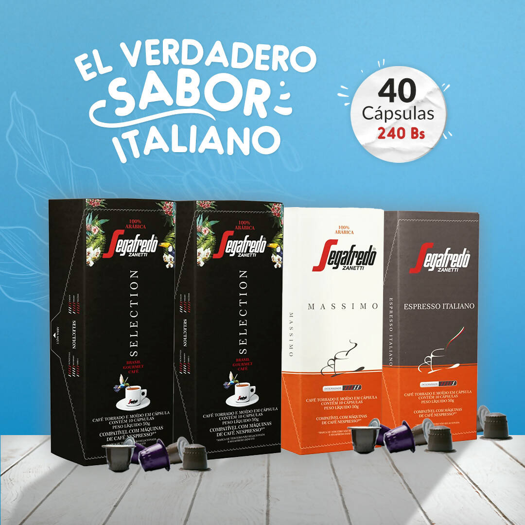 Experiencia de Sabores 40 Capsulas Segafredo Zanetti