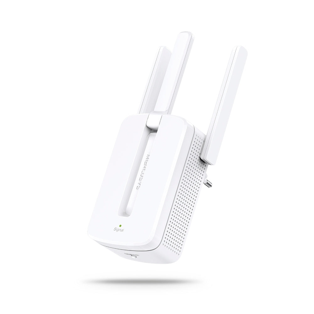 Extensor Mercusys de Cobertura WiFi N300 3 Antenas Externas Frecuencia 2.4GHz Compatibilidad Universal Modo AP Boton WPS MW300RE