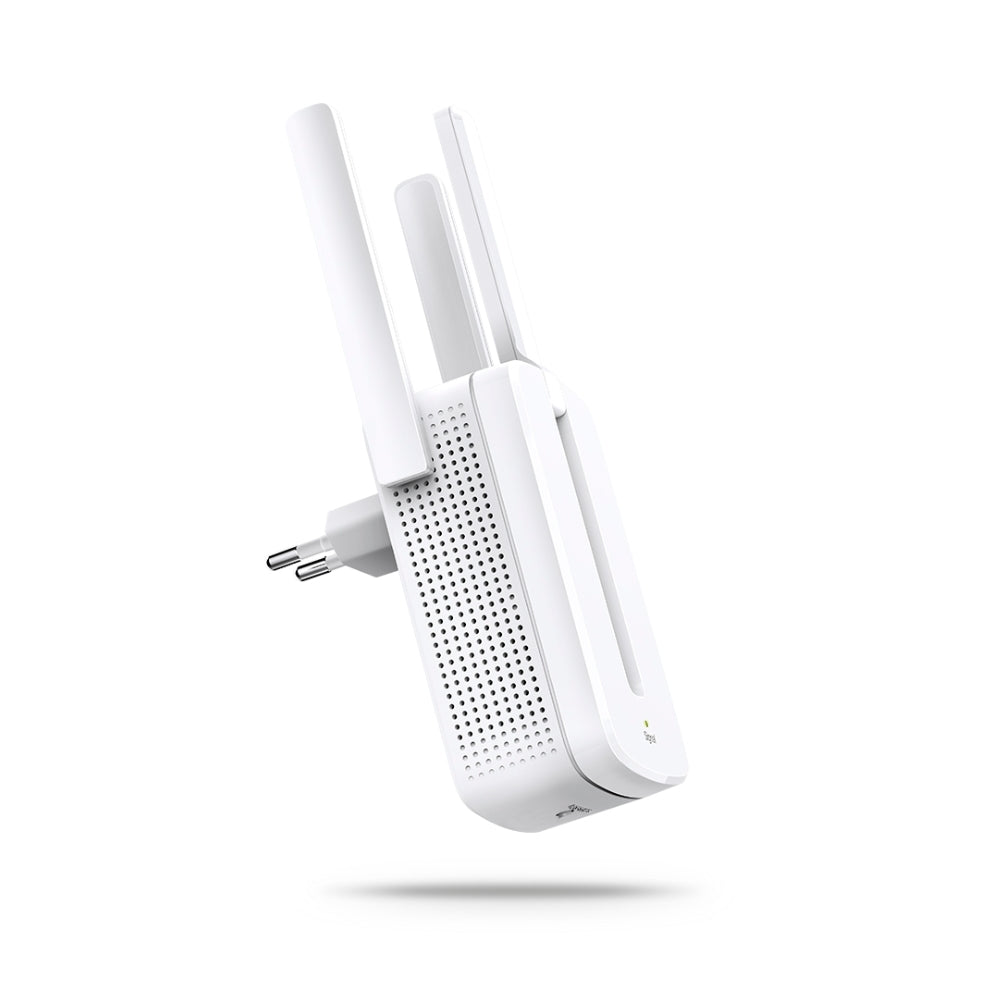 Extensor Mercusys de Cobertura WiFi N300 3 Antenas Externas Frecuencia 2.4GHz Compatibilidad Universal Modo AP Boton WPS MW300RE