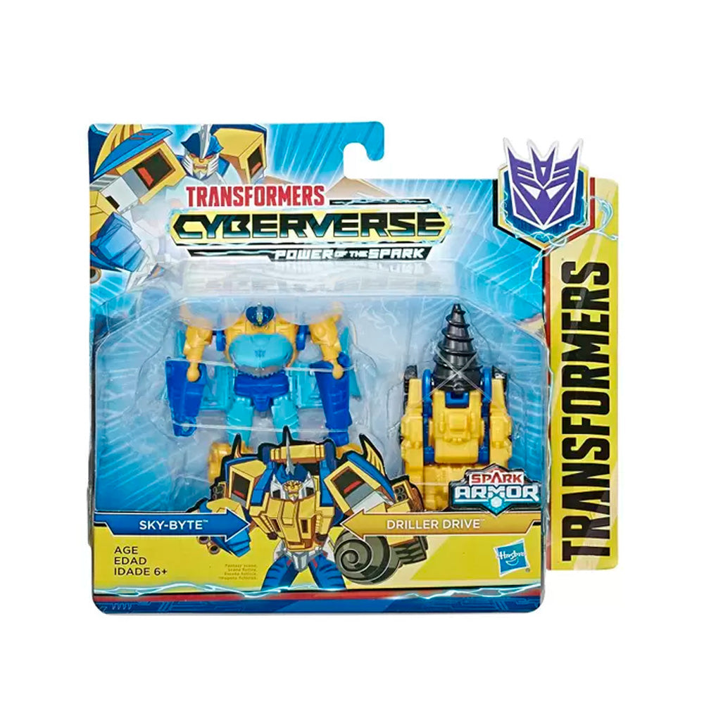 Figura de Acción Hasbro Transformers Cyberverse Spark Armor Sky-Byte