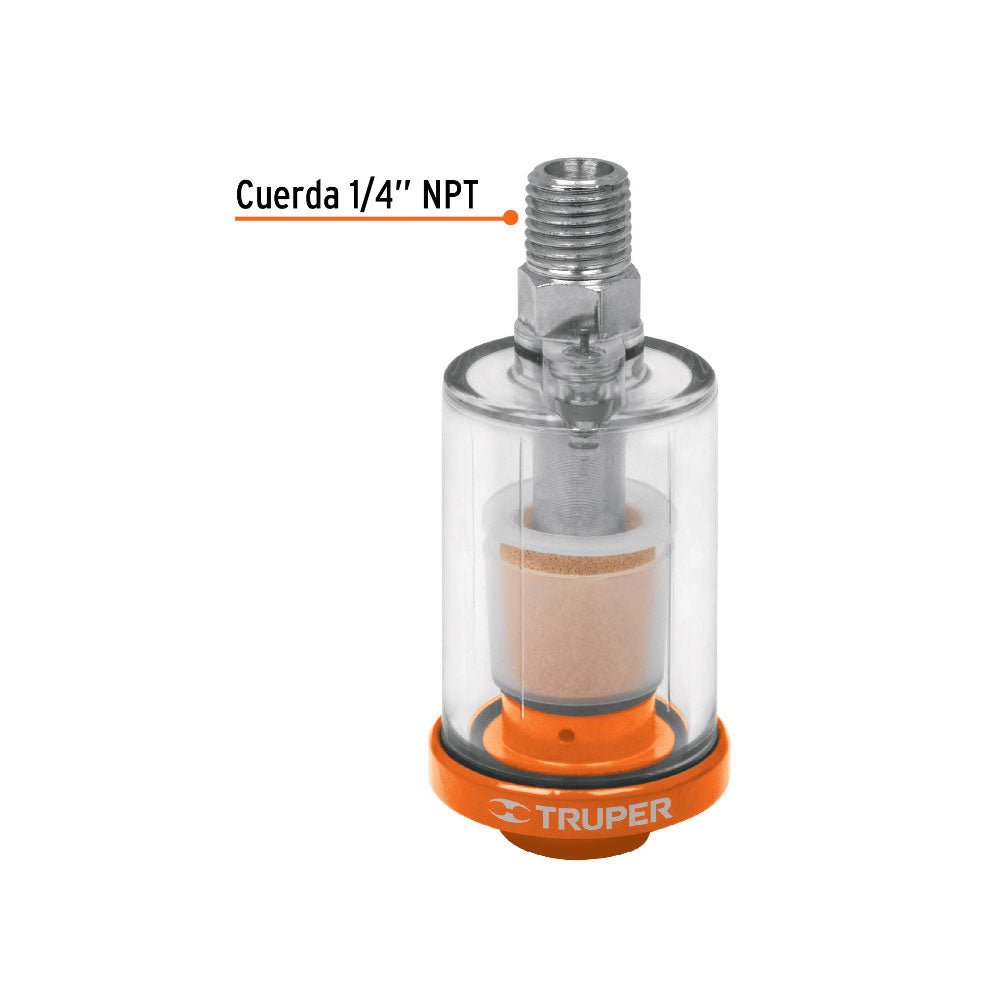 Filtro Separador Truper de Agua y Aceite de 1/4"