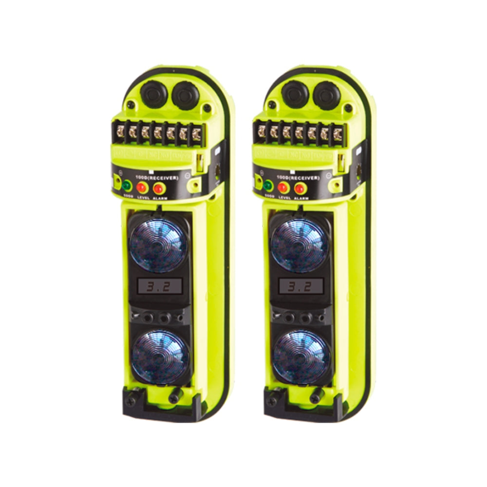 Fotocelula Dimax hasta 100 Metros con 2 Haces de Luz IR Alimentacion 10 a 28 Vdc Salida NO NC 4CH Seleccionables X002
