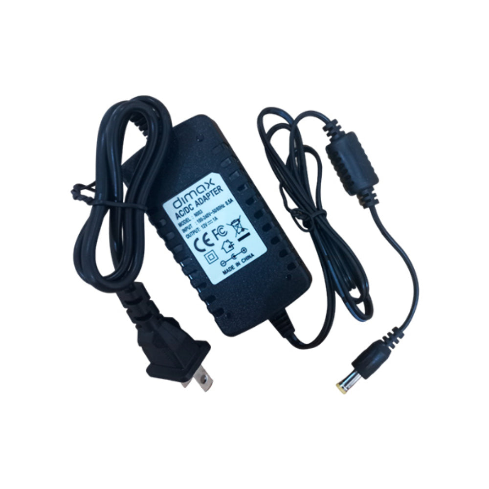 Fuente de Poder Dimax Salida 12Vdc 1Amp Soporta Camara Chapa y Control de Acceso N003