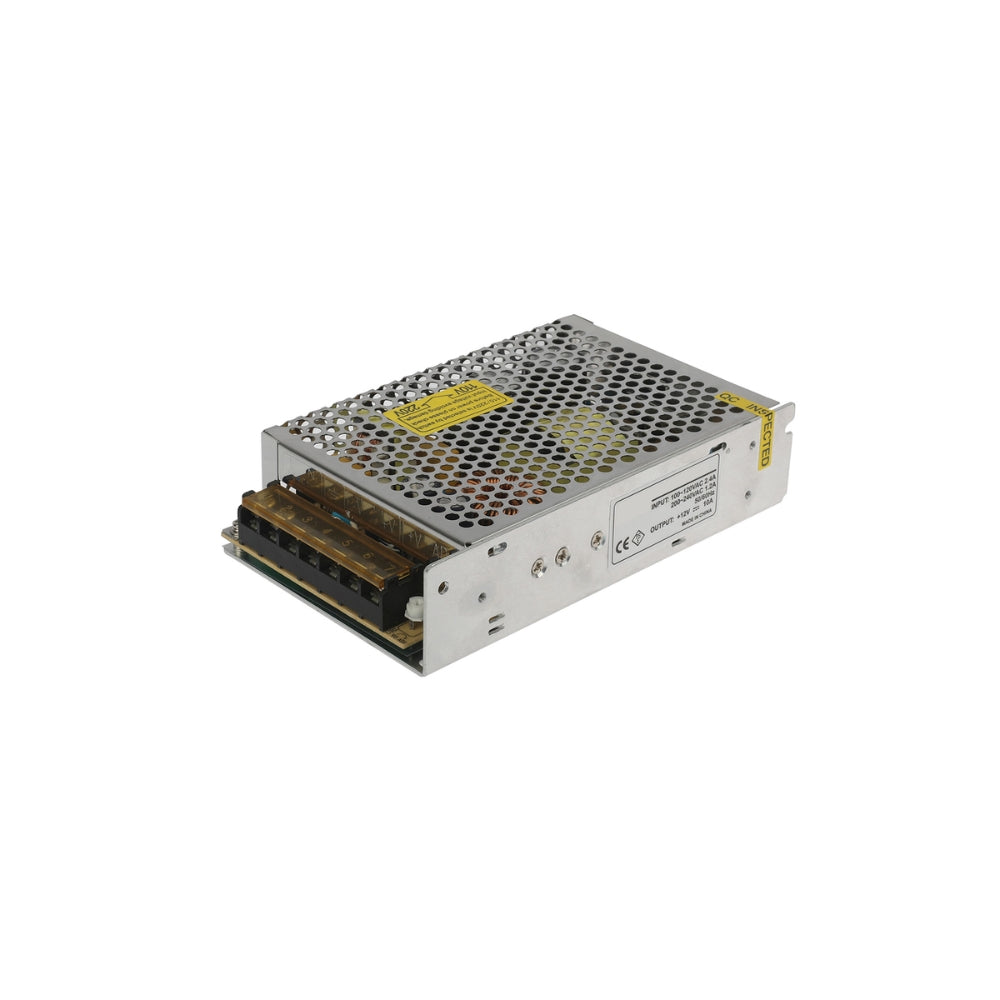 Fuente de Poder Dimax Tipo Rejilla Salida 12Vdc 10Amp Bornera de Conexion General Soporta Camara Chapa y Control de Acceso M004