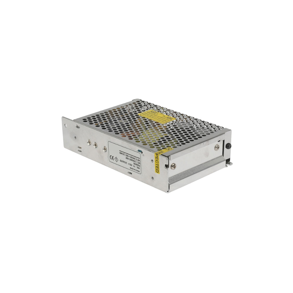 Fuente de Poder Dimax Tipo Rejilla Salida 12Vdc 10Amp Bornera de Conexion General Soporta Camara Chapa y Control de Acceso M004