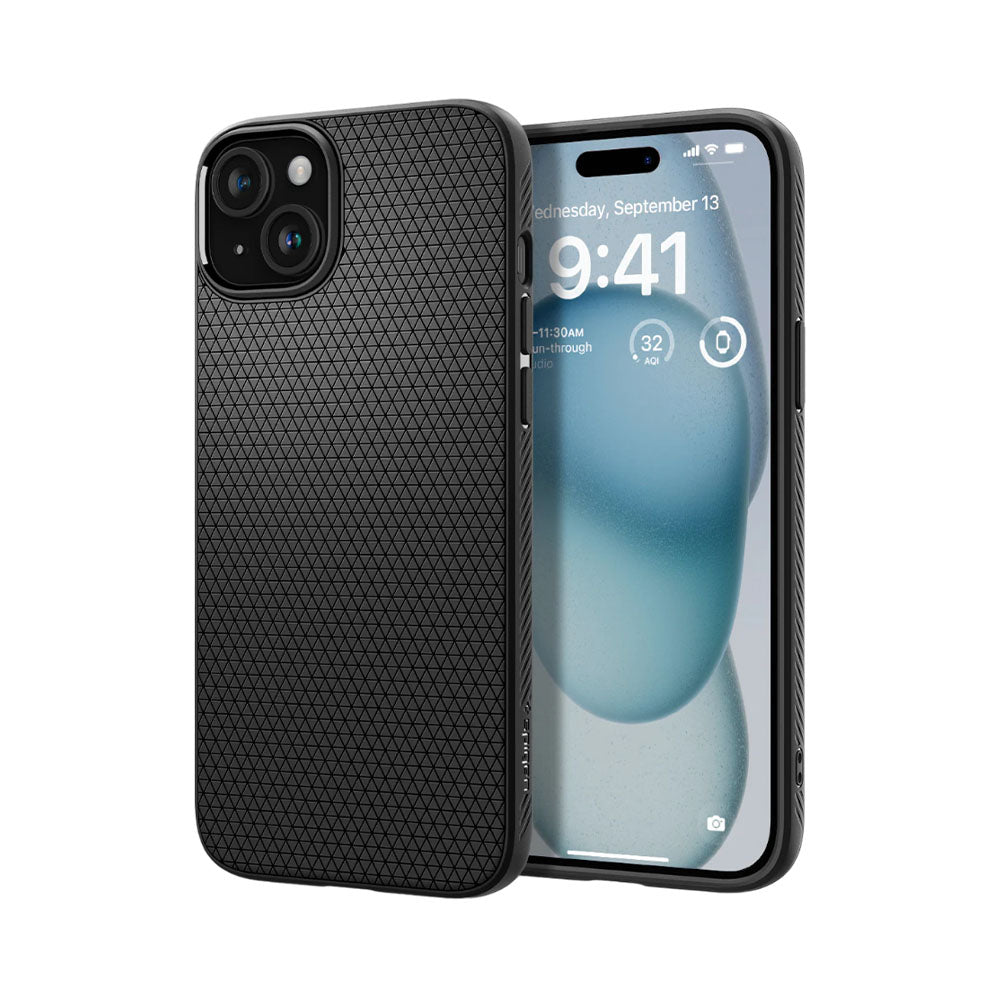 Funda Spigen Iphone 15 color Negro ACS06790