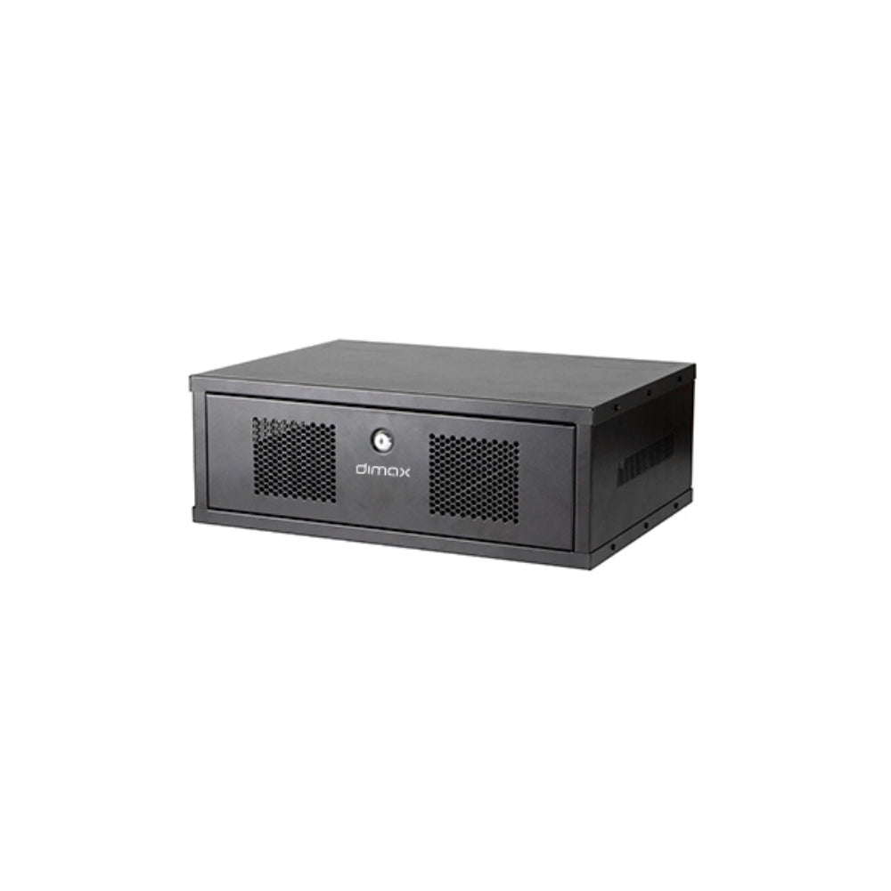 Gabinete Dimax 3U 185x370x600mm Capacidad 40Kg Norma ROHS color Negro C747