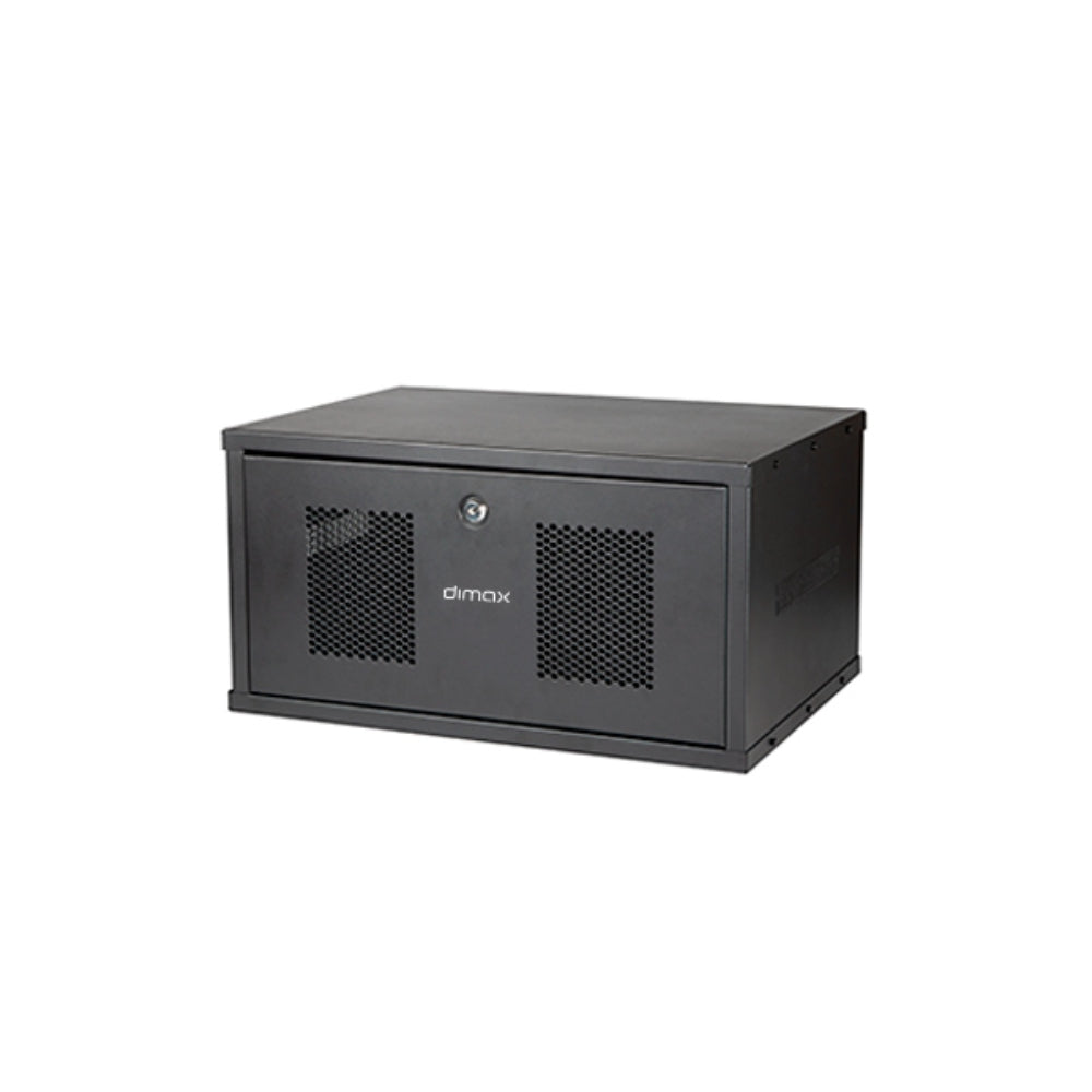 Gabinete Dimax 5U 275x370x600mm SOHO Capacidad 40Kg Norma ROHS color Negro C748