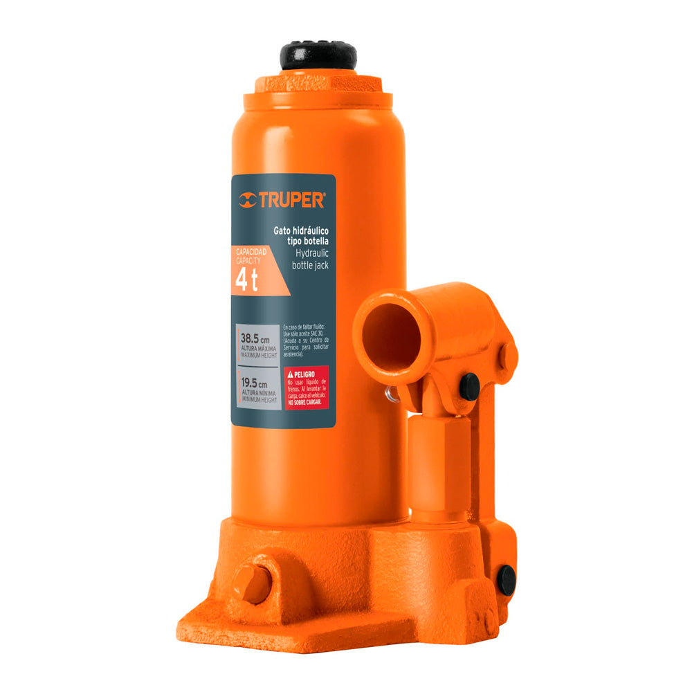 Gato Hidráulico Truper de Botella de 4 Ton