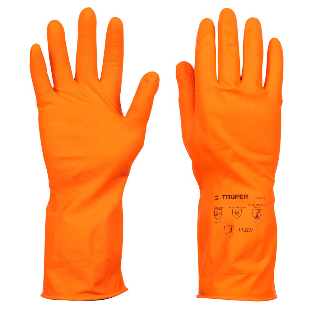 Guantes Truper de Látex para Limpieza Medianos
