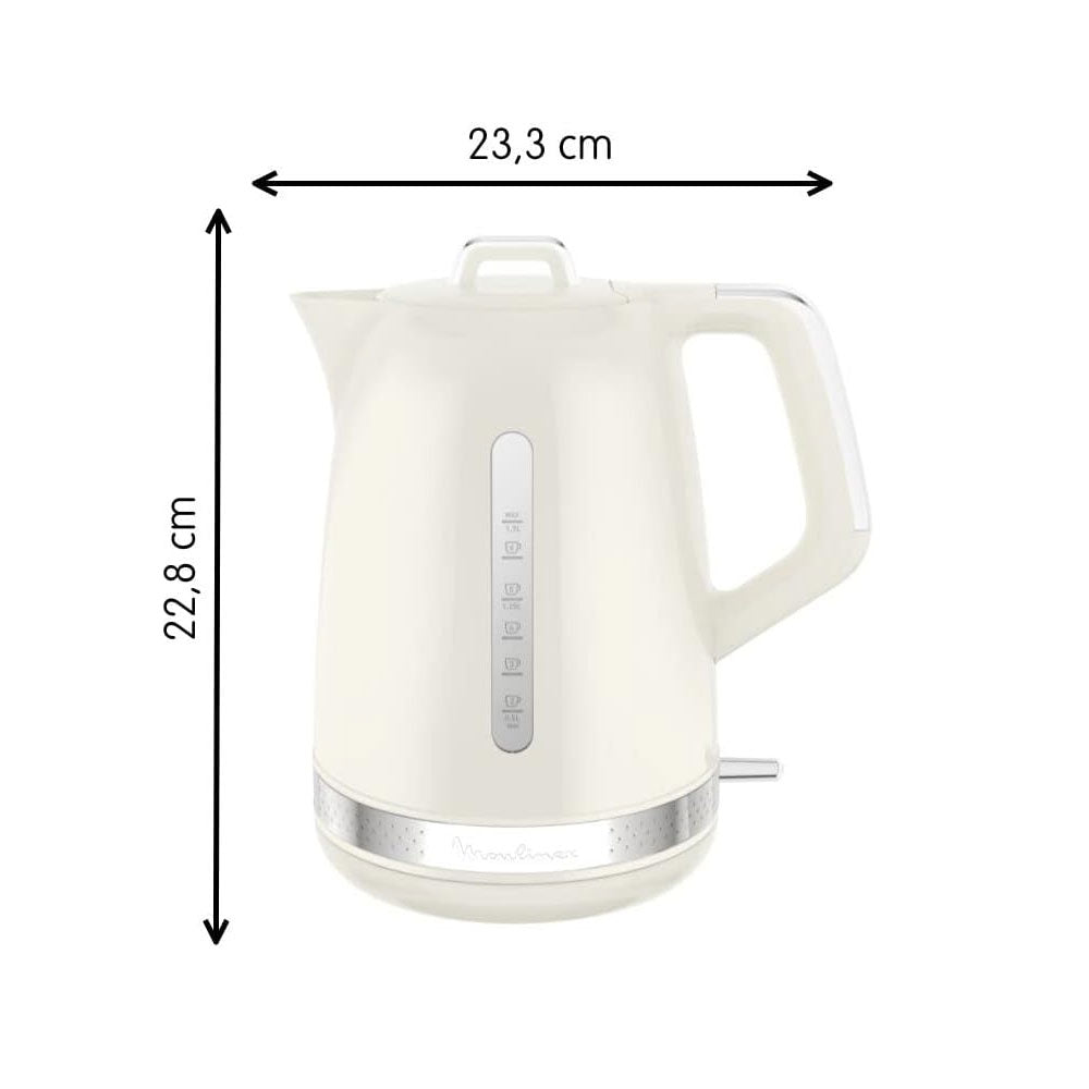 Hervidor de Agua Moulinex  Color Ivory de 1.7 L. BY320A10
