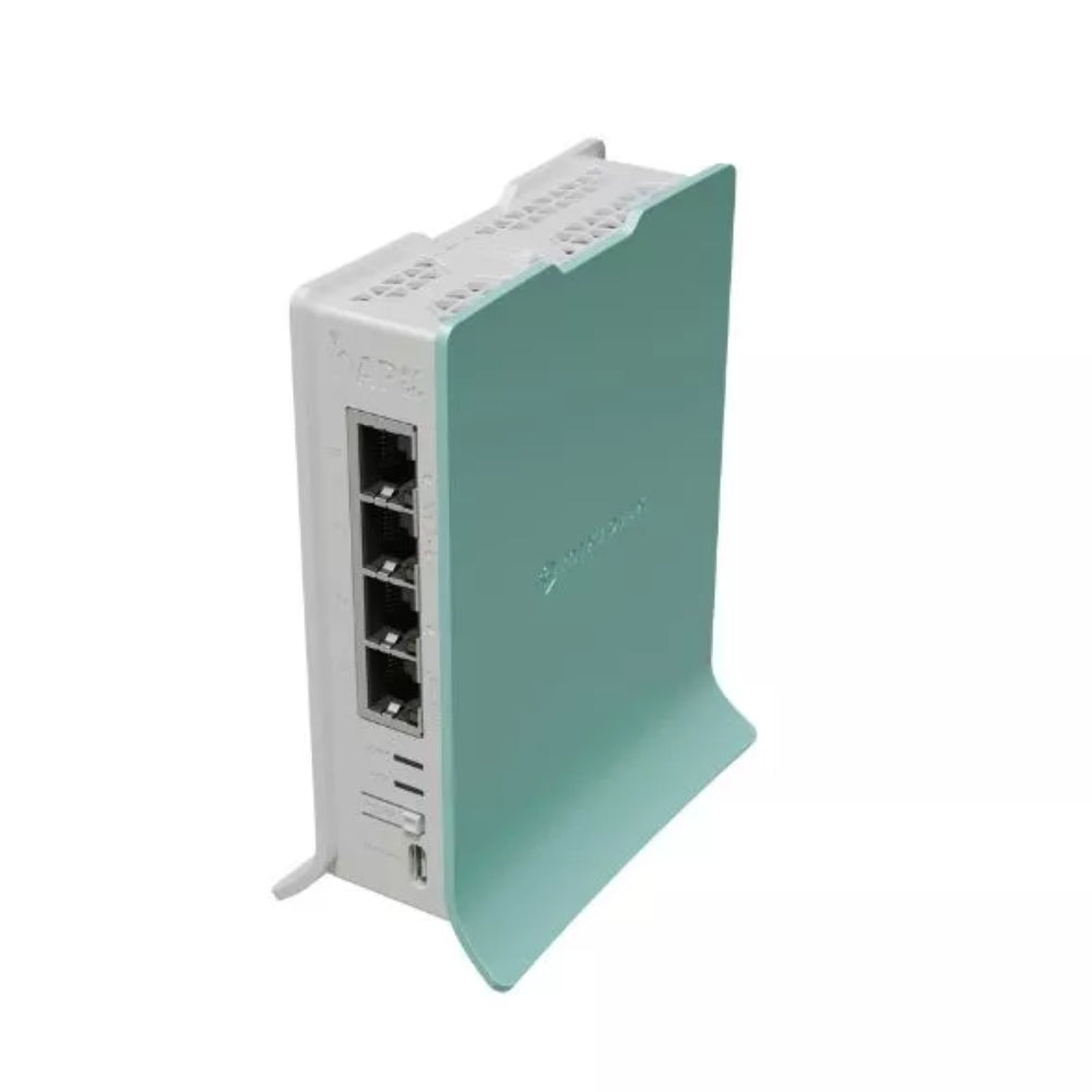 Home Access Point Mikrotik HAP AX Lite Gen 6AX Frecuencia 2.4GHz Antenas Internas de 4.3dBi + 4 Ethernet Gigabit CPU ARM 1GHz RAM 256MB Licencia Nivel 4 Fuente Incluida L41G-2axD