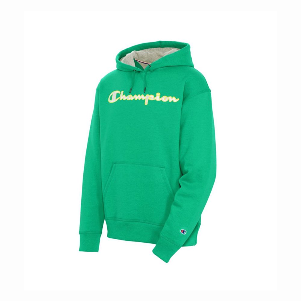 Hoodie Champion Powerblend Satin Stitch Logo