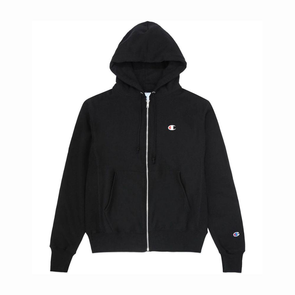 Hoodie Champion Reverse Weave Zip Up Black