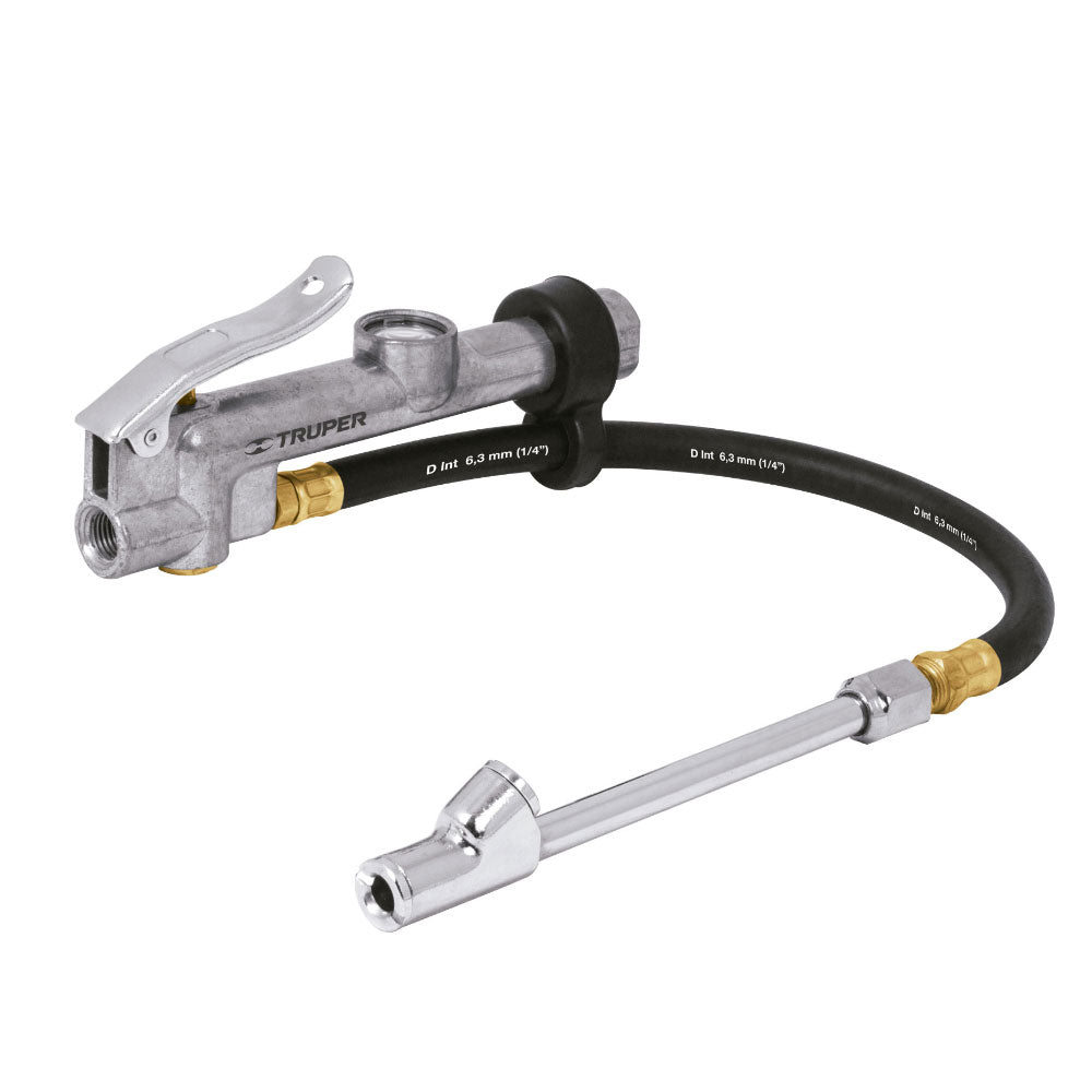 Inflador Calibrador Truper de Cabeza Doble 1/4 NPT