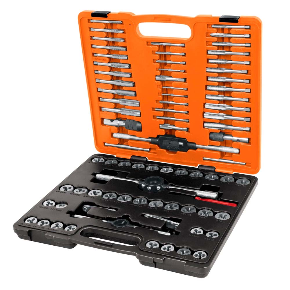 Juego de Machuelos y Tarrajas Truper 76 Piezas