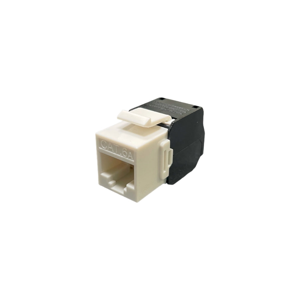 Keystone Jack Dimax Cat6A Cumple ISO IEC 11801, TIA EIA 568C color Blanco C719