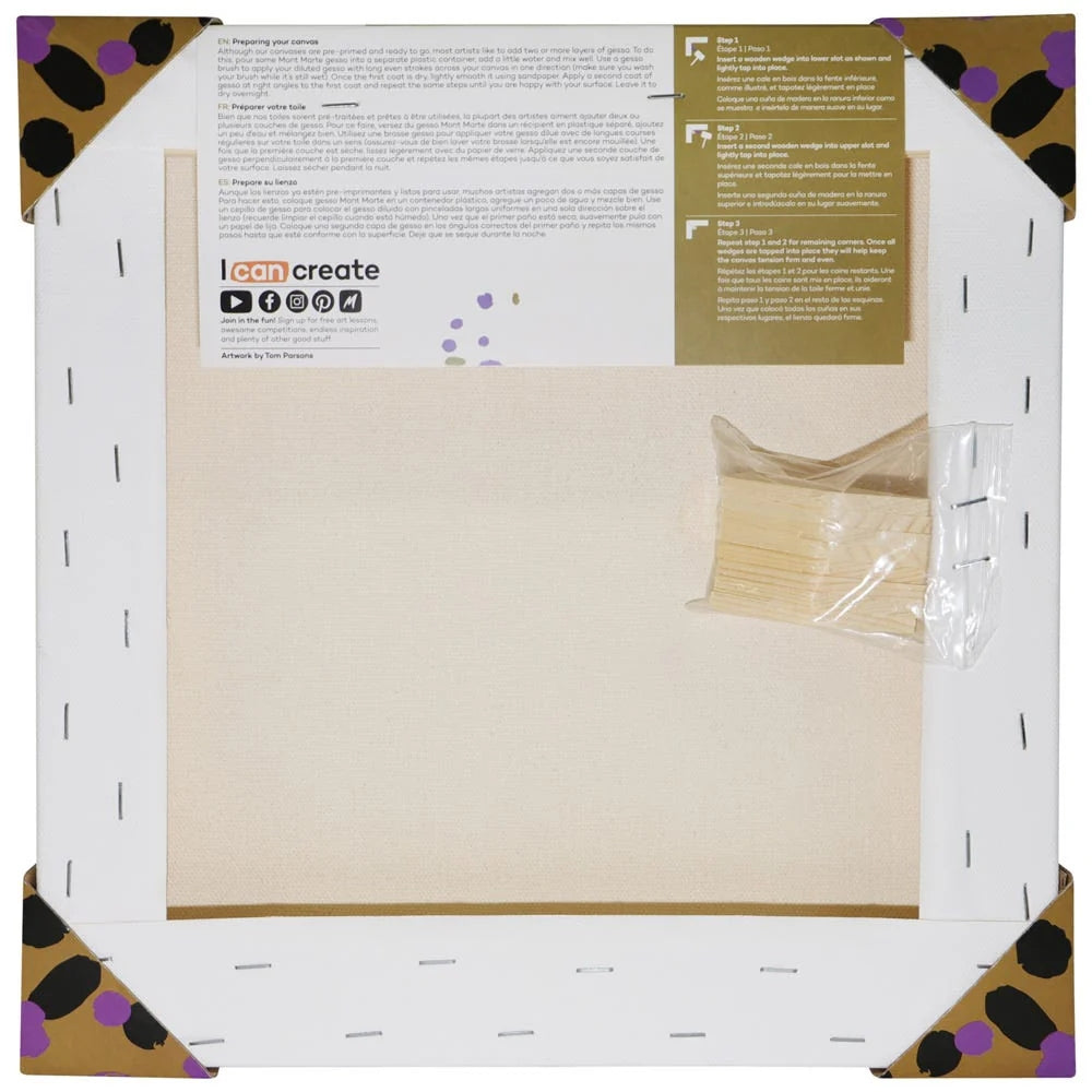 Lienzo Canvas MontMarte Premium 30.5x30.5cm de Doble Grosor 3.8mm CMMD3030