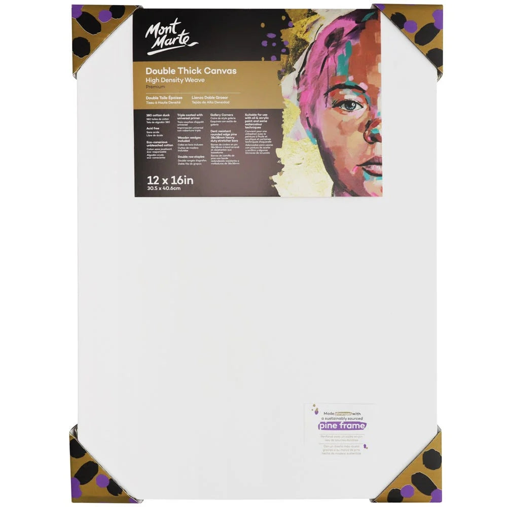 Lienzo Canvas MontMarte Premium 30.5x40.6cm de Doble Grosor 3.8mm CMMD3040