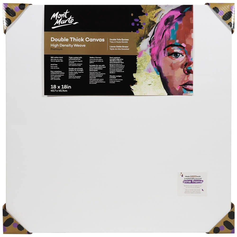 Lienzo Canvas MontMarte Premium 45.7x45.7cm de Doble Grosor 3.8mm CMMD4545
